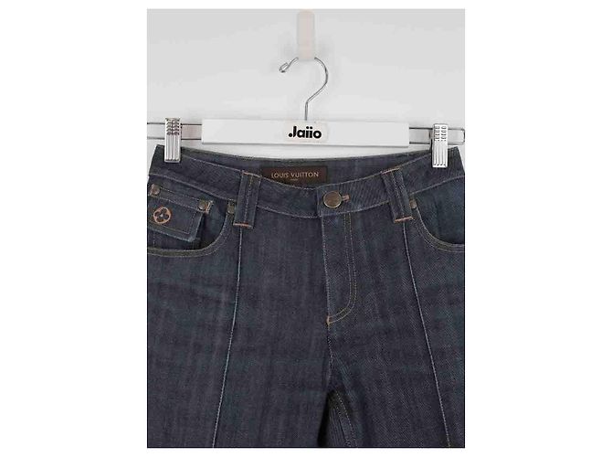 Louis Vuitton Jeans dritti in cotone Blu - vista 2