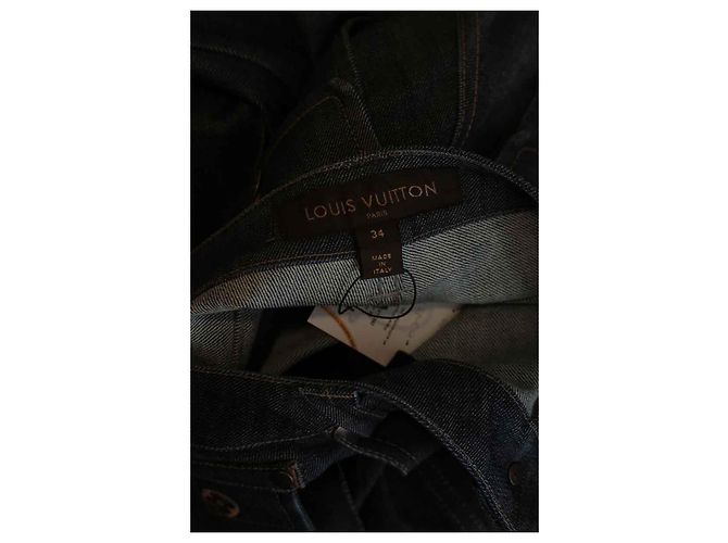 Louis Vuitton Jeans dritti in cotone Blu - vista 5