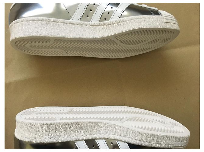 Baskets Prada Superstar - Projet Spécial Prada x Adidas - Édition Limitée Argenté - vue 12