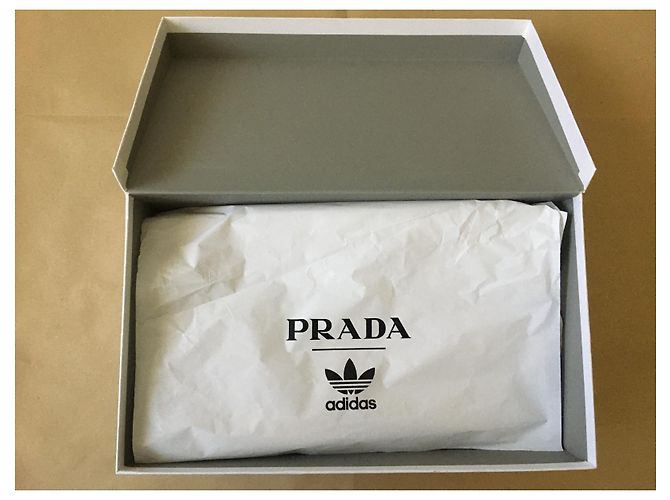 Baskets Prada Superstar - Projet Spécial Prada x Adidas - Édition Limitée Argenté - vue 13