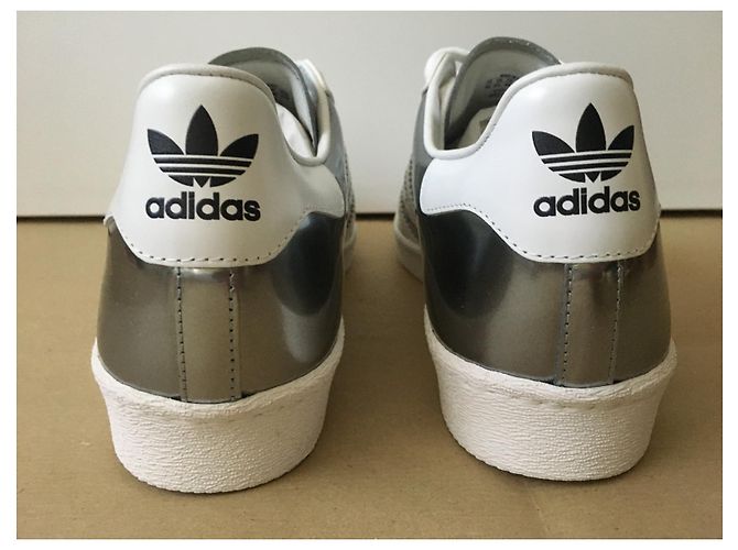 Baskets Prada Superstar - Projet Spécial Prada x Adidas - Édition Limitée Argenté - vue 7