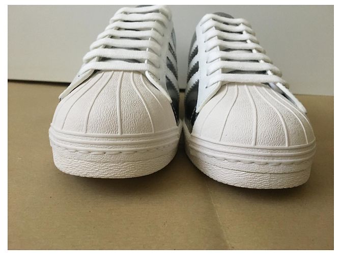 Baskets Prada Superstar - Projet Spécial Prada x Adidas - Édition Limitée Argenté - vue 8