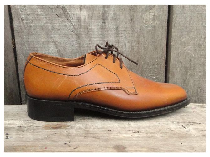 Autre Marque Scarpe Derby Savile Row in pelle marrone chiaro - vista 2