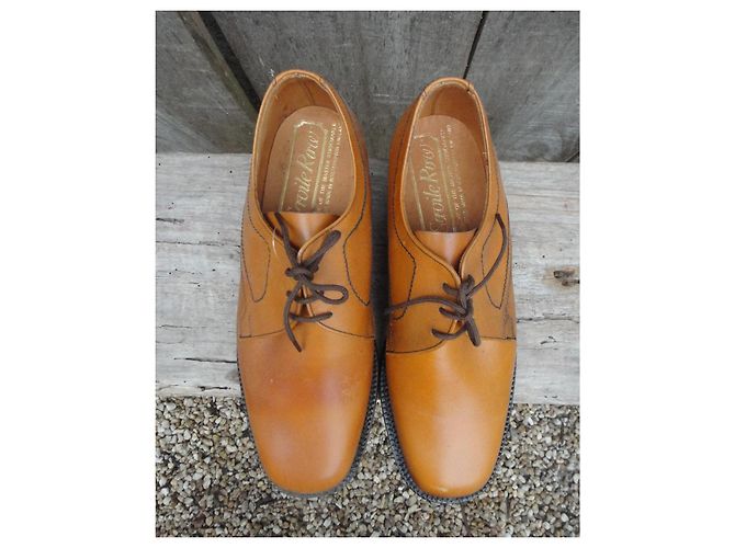 Autre Marque Scarpe Derby Savile Row in pelle marrone chiaro - vista 4
