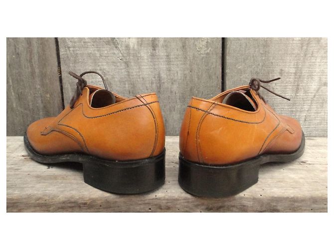 Autre Marque Scarpe Derby Savile Row in pelle marrone chiaro - vista 9