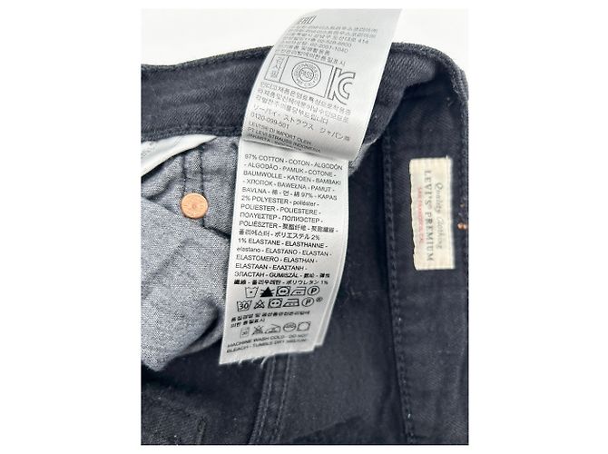 Jeans Levi's T.US 24 Cotone Nero - vista 4