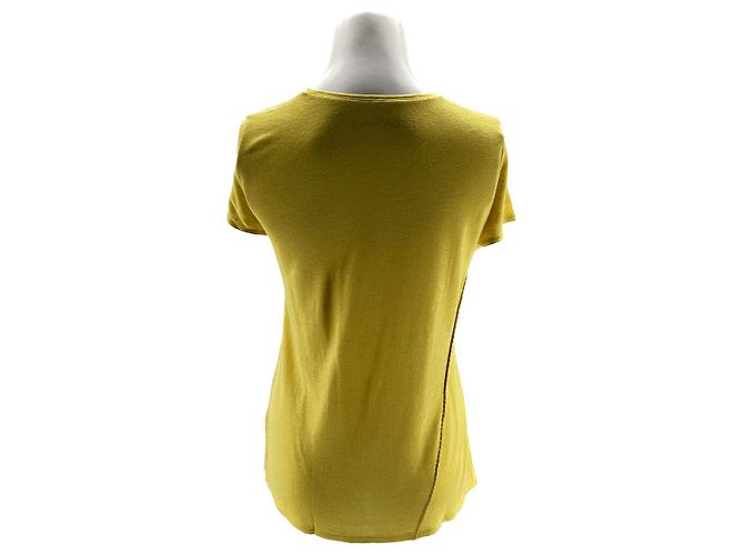 Zadig & Voltaire top T.International M Viscosa Giallo - vista 2