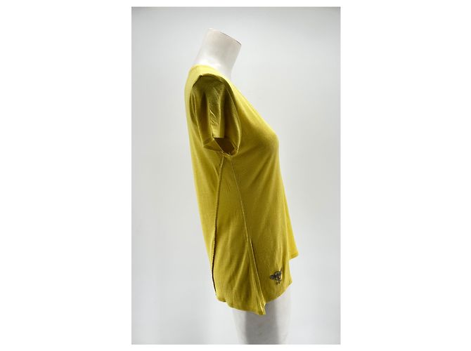 Zadig & Voltaire top T.International M Viscosa Giallo - vista 3