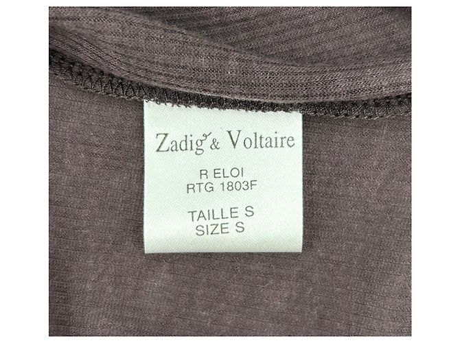 Zadig & Voltaire tops T.International S Algodón Púrpura - vista 5