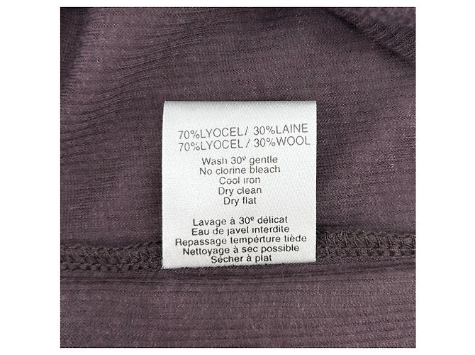 Zadig & Voltaire tops T.International S Algodón Púrpura - vista 6