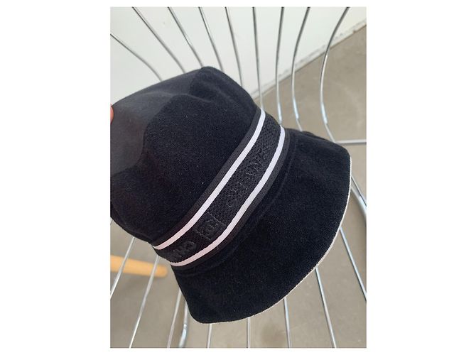Cappello a secchiello Chanel Black Sport Line CC Logo Y2K Nero - vista 5