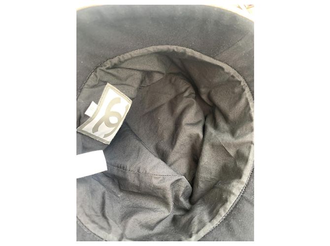 Cappello a secchiello Chanel Black Sport Line CC Logo Y2K Nero - vista 7