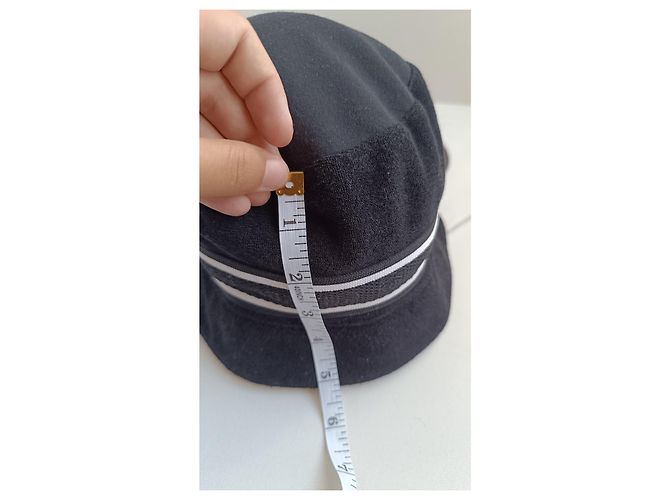 Cappello a secchiello Chanel Black Sport Line CC Logo Y2K Nero - vista 8