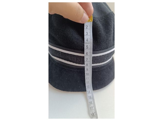 Cappello a secchiello Chanel Black Sport Line CC Logo Y2K Nero - vista 9