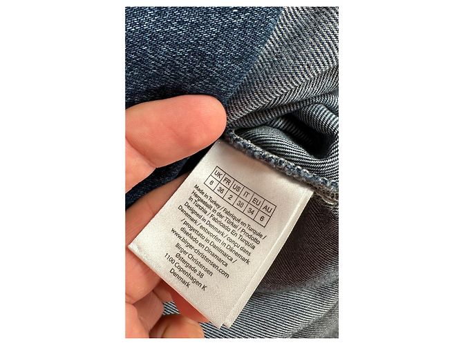 Autre Marque Abito Mindy Denim Peplum mini blu Rotate Birger Christensen - vista 8