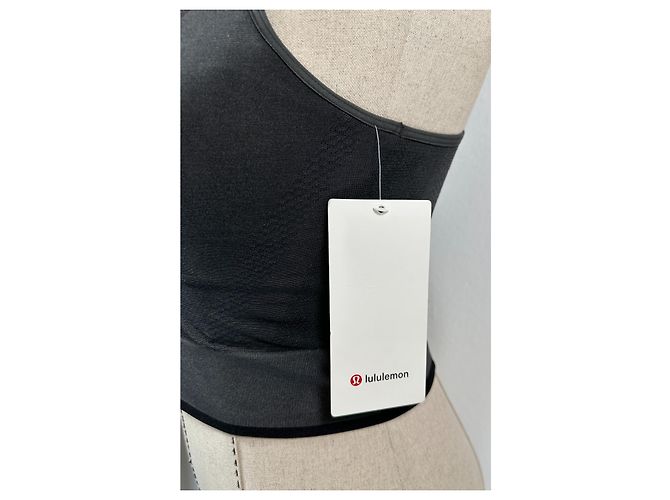 Autre Marque Lululemon Seamless Mesh Shelf-Bra Training Tanktop Grau - Ansicht 4