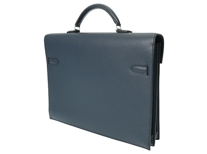 Hermès Kelly Dépeches Marineblau - Ansicht 2
