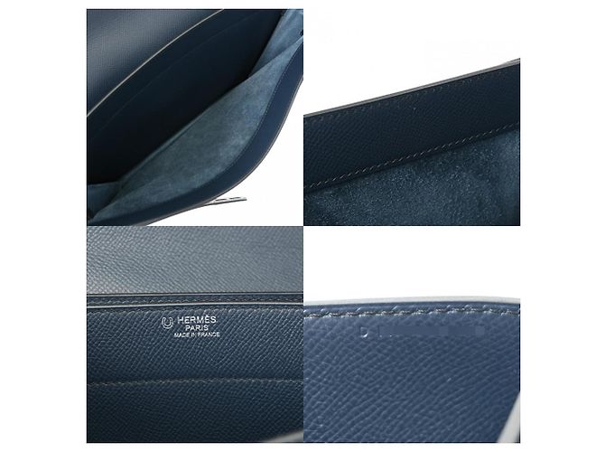 Hermès Kelly Dépeches Marineblau - Ansicht 4