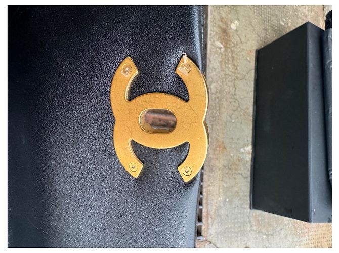 Chanel 19 Borsa a mano Chanel N°19 in pelle di agnello nera Nero - vista 15
