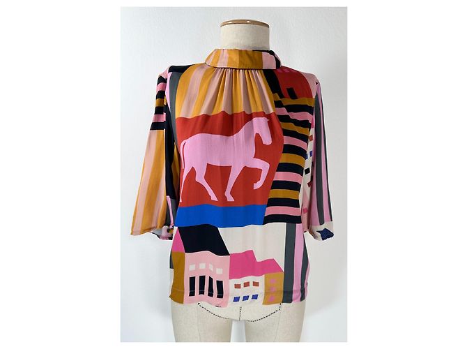 Autre Marque Blusa Eva Stine Goya de viscosa Multicolor - vista 3