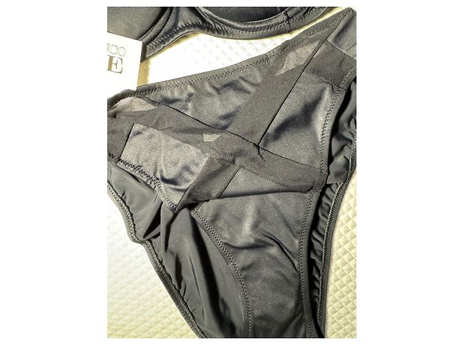 Costume da bagno due pezzi nero Gianfranco Ferré - vista 3