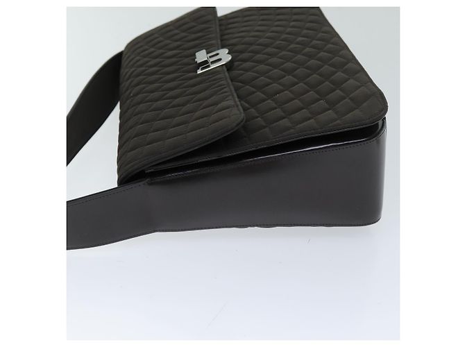 BALLY Borsa a Spalla Nylon Marrone Auth 74608 - vista 4