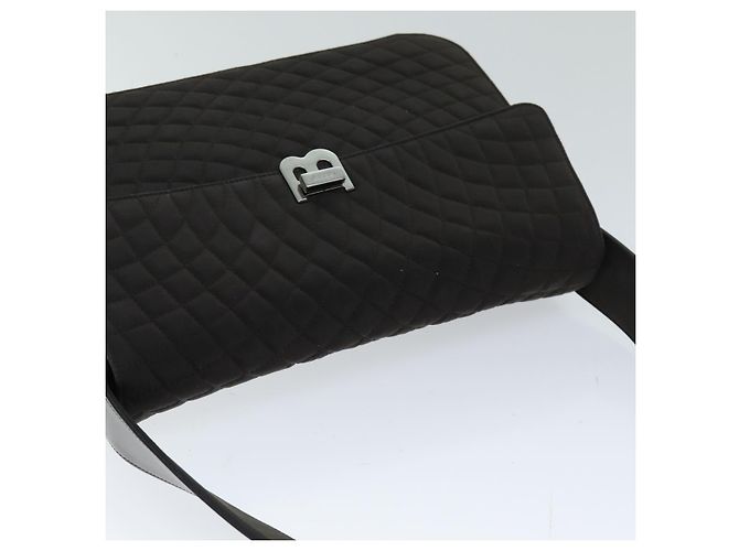 BALLY Borsa a Spalla Nylon Marrone Auth 74608 - vista 6