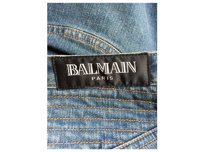Jeans BALMAIN T.US 26 Cotone Blu - vista 4