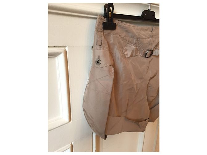 MARC JACOBS Shorts T.International XS Soie Beige - vue 3