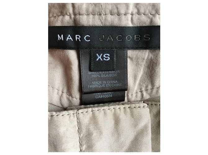 MARC JACOBS Shorts T.International XS Soie Beige - vue 4
