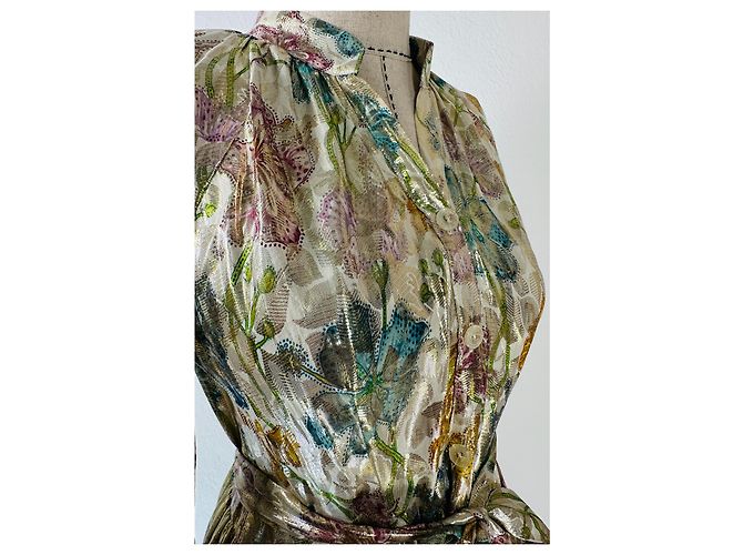 Autre Marque Vestido de seda Hayley Menzies M Multicolor - vista 3