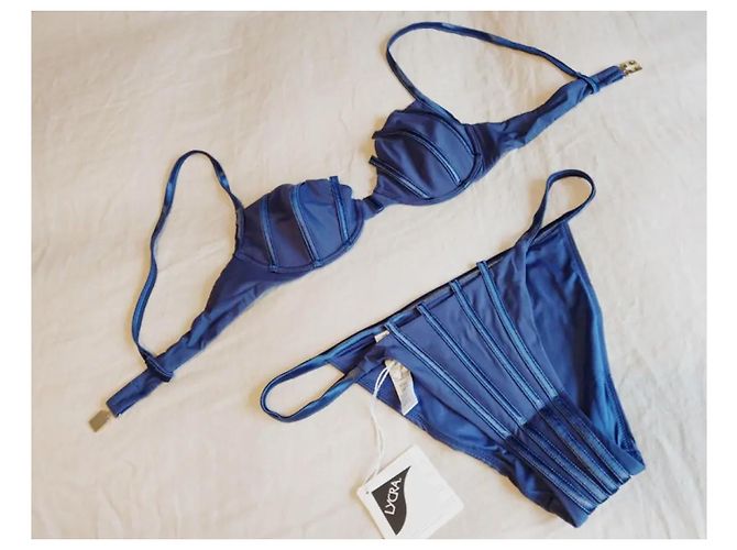 La Perla Graphic Couture Badeanzug Blau 44 FR - Ansicht 2