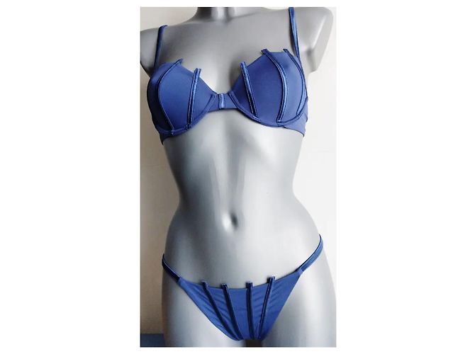 La Perla Graphic Couture Badeanzug Blau 44 FR - Ansicht 3