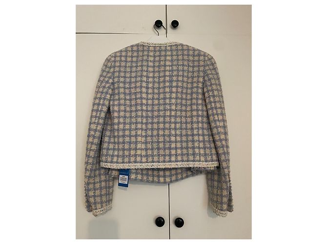 Cambon Chanel 1994 Laufsteg Lila gemischte Farbe Tweed-Set - Ansicht 2