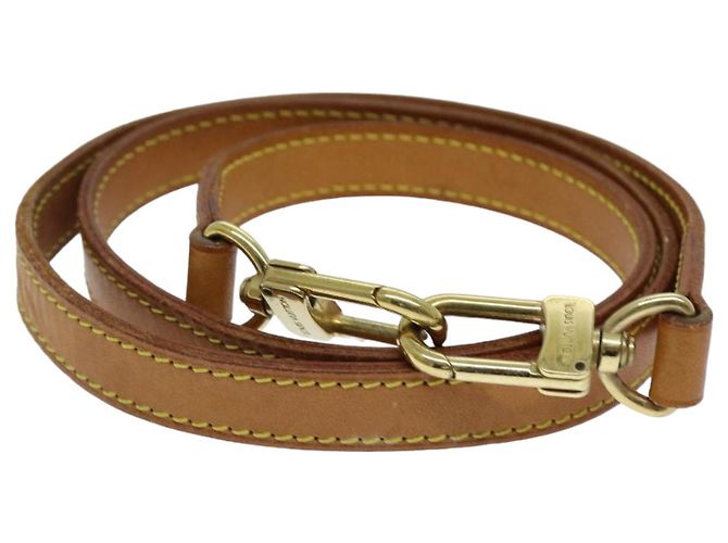 LOUIS VUITTON Schulterriemen Leder 35.8"" Beige LV Auth 76424 - Ansicht 2