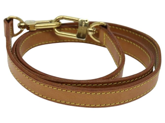 LOUIS VUITTON Schulterriemen Leder 35.8"" Beige LV Auth 76424 - Ansicht 3