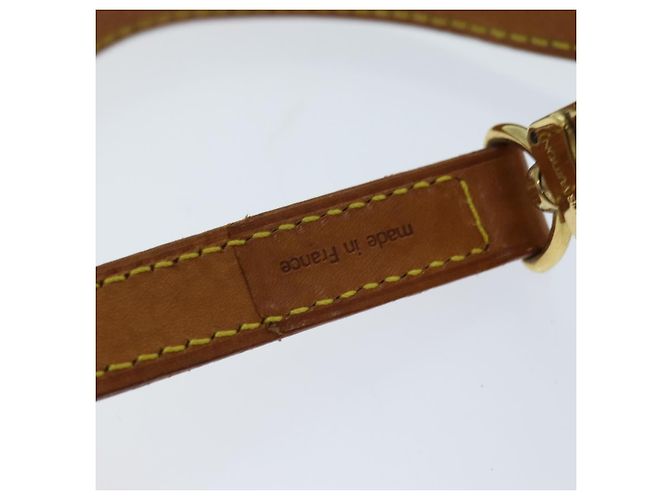 LOUIS VUITTON Schulterriemen Leder 35.8"" Beige LV Auth 76424 - Ansicht 5
