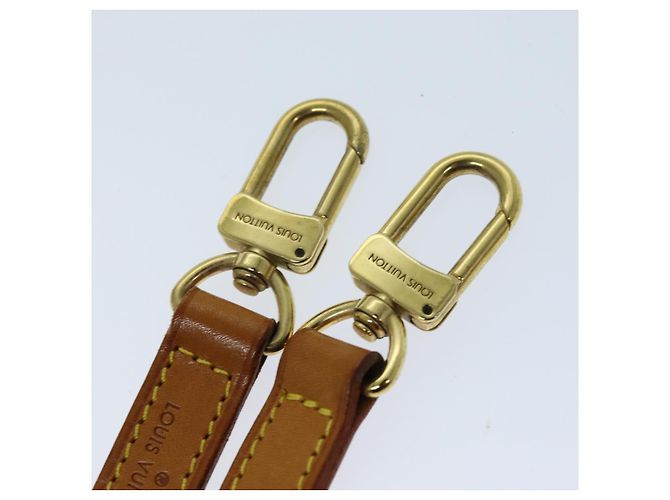 LOUIS VUITTON Schulterriemen Leder 35.8"" Beige LV Auth 76424 - Ansicht 6