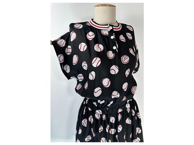 Love Moschino Kleid mit Baseball Print Viscose - Ansicht 2