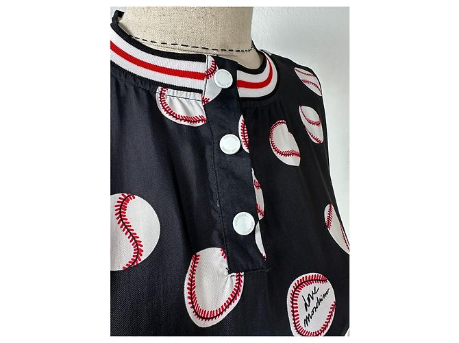 Love Moschino Kleid mit Baseball Print Viscose - Ansicht 3