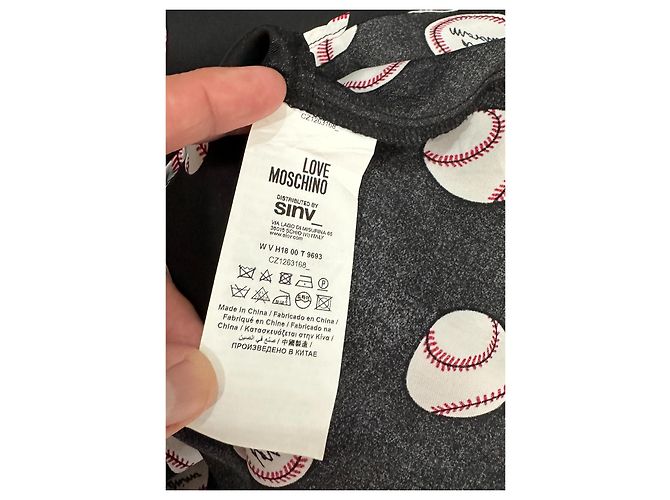 Love Moschino Kleid mit Baseball Print Viscose - Ansicht 6