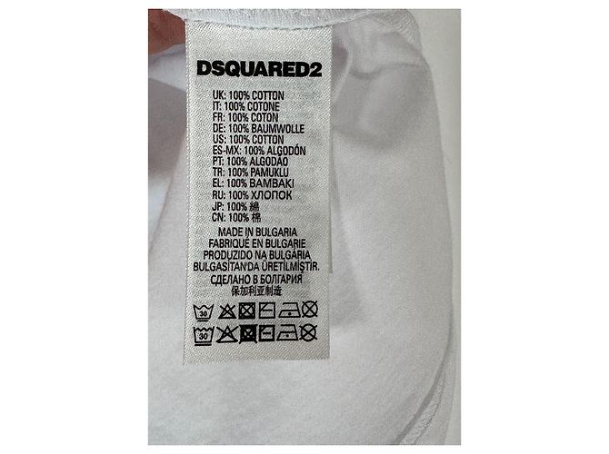 T-shirt Icon en coton blanc Dsquared2 Garçon 12 ans Noir - vue 4