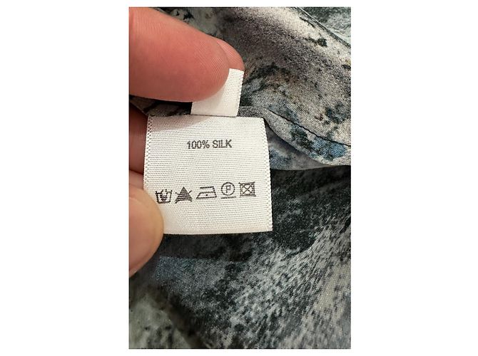 Autre Marque Top de seda negro Multicolor - vista 8