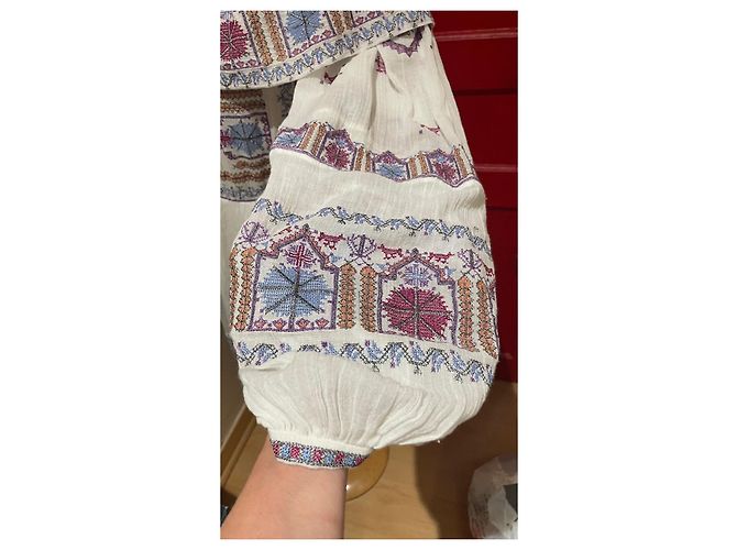 Vestido Colbie Isabel Marant de voile de algodón bordado Multicolor - vista 10