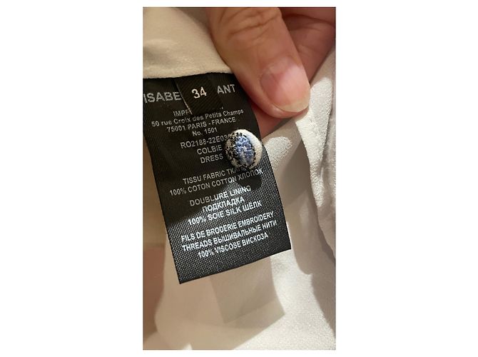Vestido Colbie Isabel Marant de voile de algodón bordado Multicolor - vista 13