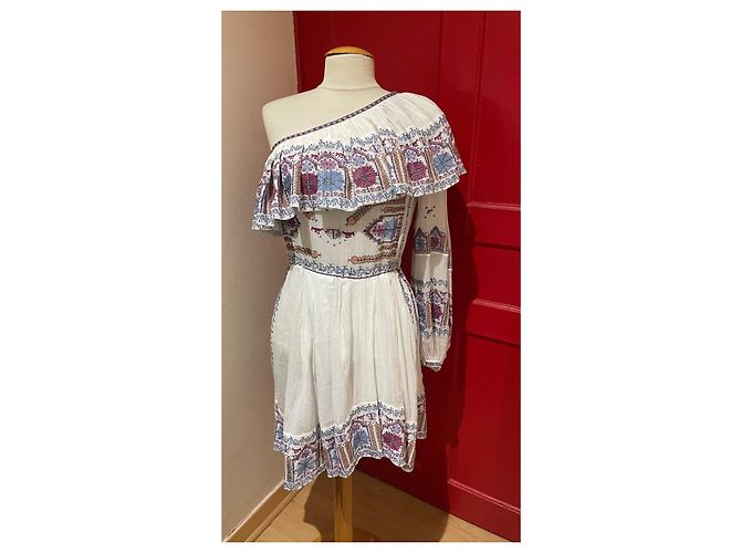 Vestido Colbie Isabel Marant de voile de algodón bordado Multicolor - vista 2