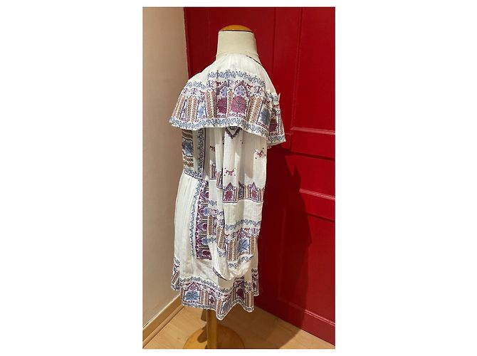 Vestido Colbie Isabel Marant de voile de algodón bordado Multicolor - vista 4