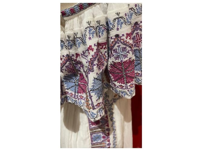 Vestido Colbie Isabel Marant de voile de algodón bordado Multicolor - vista 6