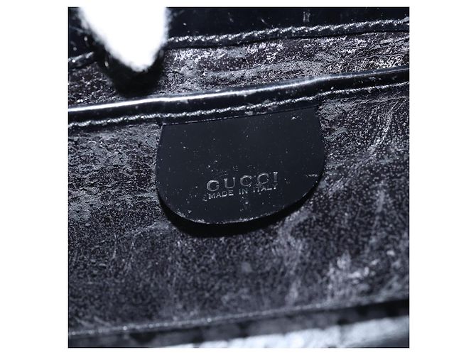 GUCCI Borsa a Spalla in Pelle Nera 007 2046 0270 auth 76731 Nero - vista 19