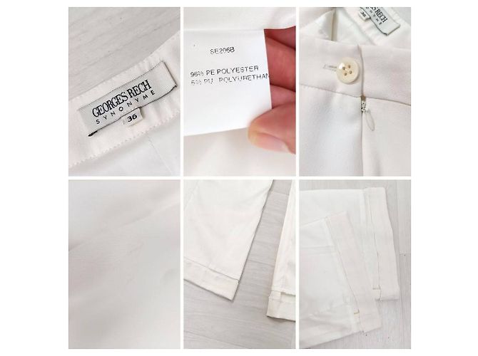 Pantalones palazzo blancos de Georges Rech - vista 10